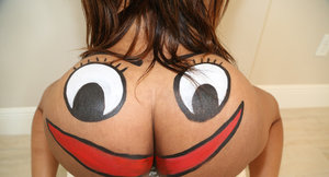 18 year old cutie Riley Reid taking cumshot on face from long penis